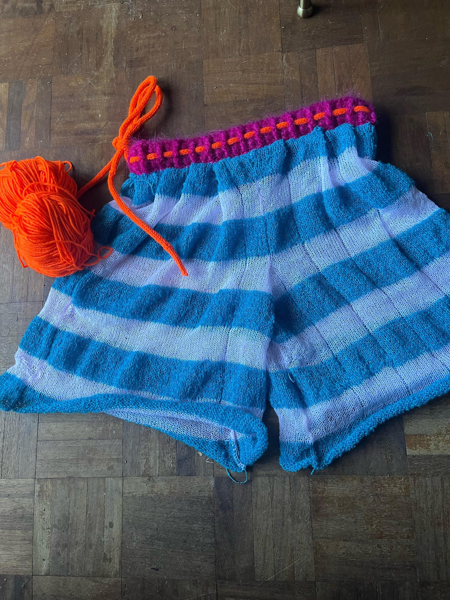 Knitted Wide Leg Shorts